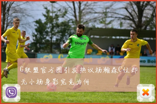 G联盟官方图引发热议杨瀚森C位却无小杨身影究竟为何